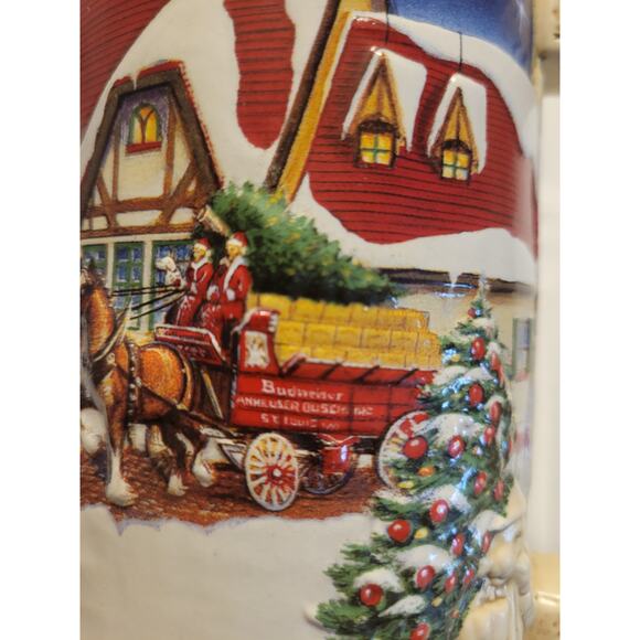 Budweiser Holiday Stein 1998 Grants Holiday Farm Great Condition - Picture 6 of 8